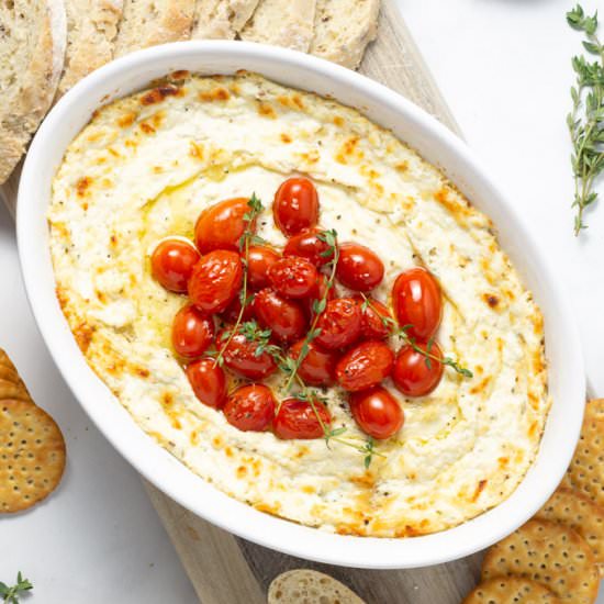 Roasted Garlic Goat Cheese Dip