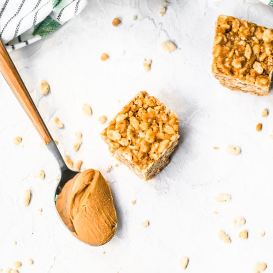 Cookie butter rice krispie squares