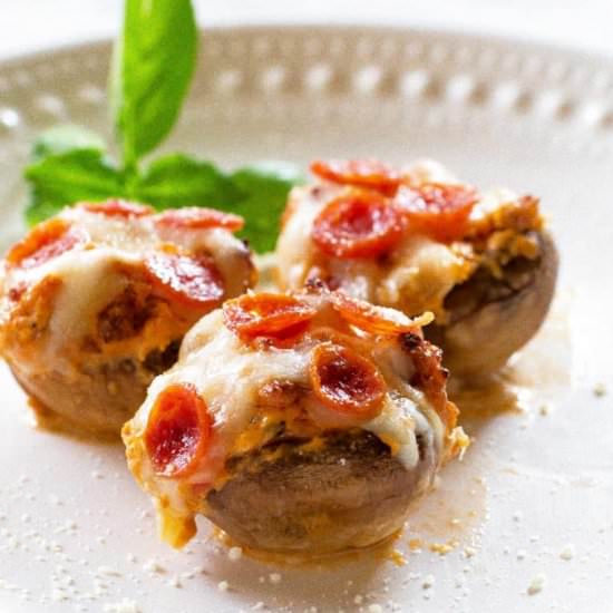 Pizza Stuffed Mushrooms