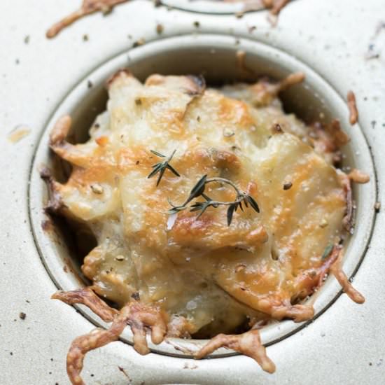 Crisp Herb Cheese Potato Stacks