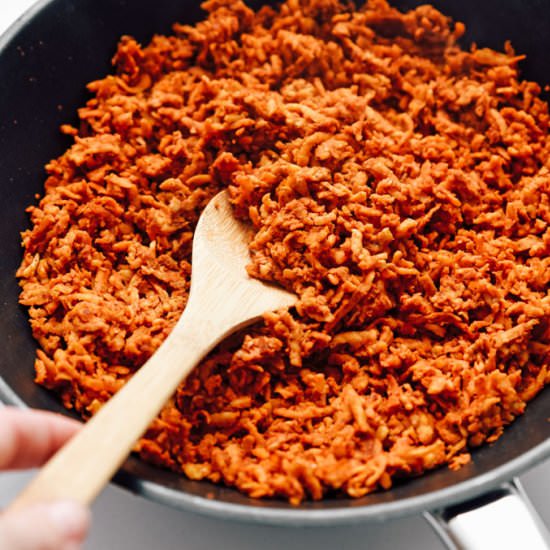 Vegan Tempeh Taco Meat