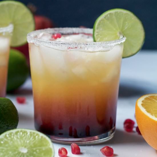 Pomegranate Sunset Margarita