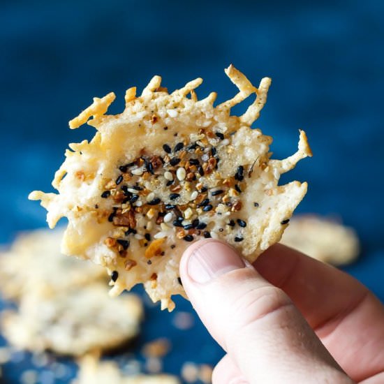 Everything Bagel Parmesan Crisps