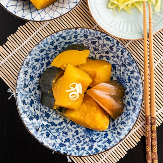 Japanese simmered acorn squash