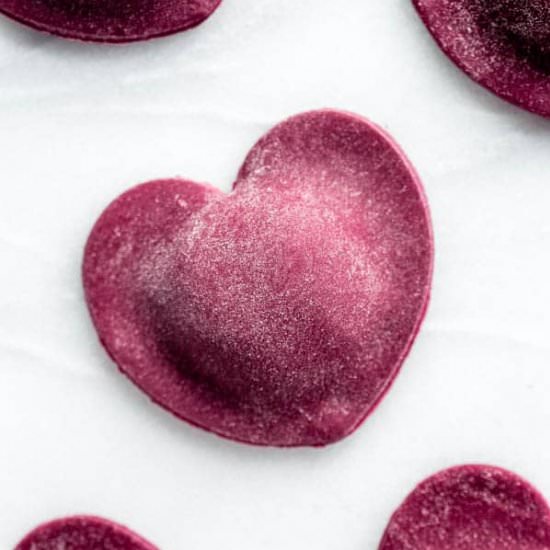 Heart Beet Ravioli