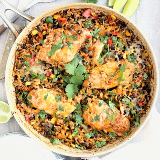 One-Pan Mexican Chicken and Rice