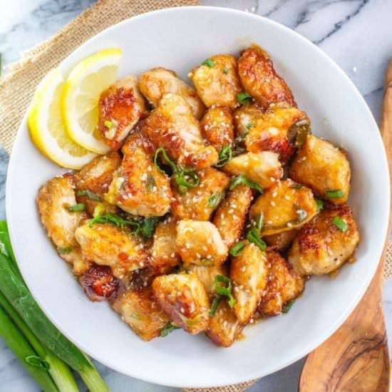 Healthy Chinese Lemon Chicken