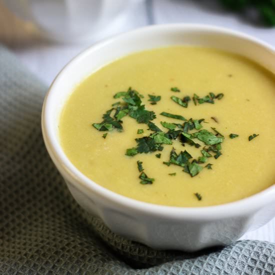 Leek and potato soup
