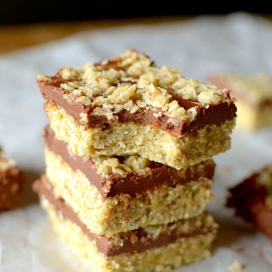 Chocolate PB Oatmeal Bars
