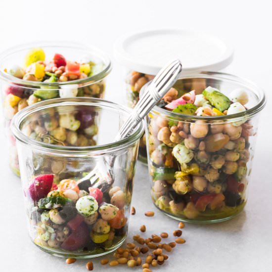 Chickpea Salad with Pesto