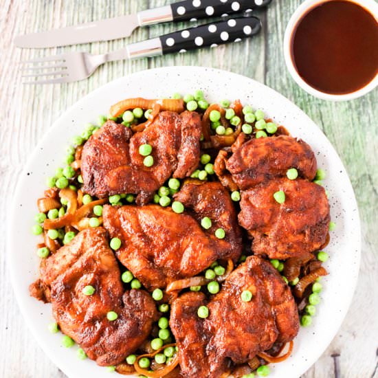 Grilled Curry Chicken Thighs