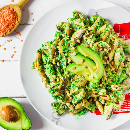 Vegan Basil Pesto Pasta | GF
