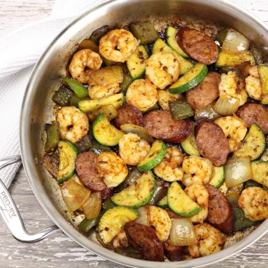 Cajun Shrimp & Sausage Skillet Meal