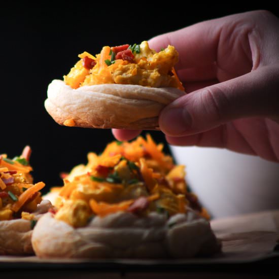 Vegan Bacon, Egg, and Cheese Pastry