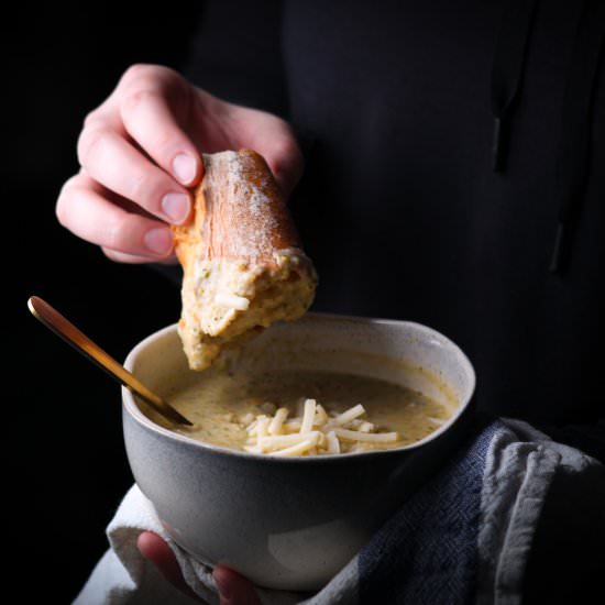 Vegan Broccoli Cheese Soup