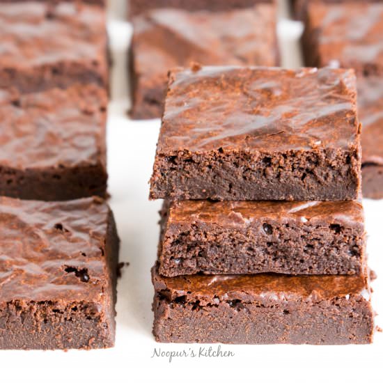 Eggless Double Chocolate Brownies
