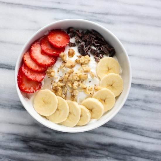 Banana Split Yogurt Bowl