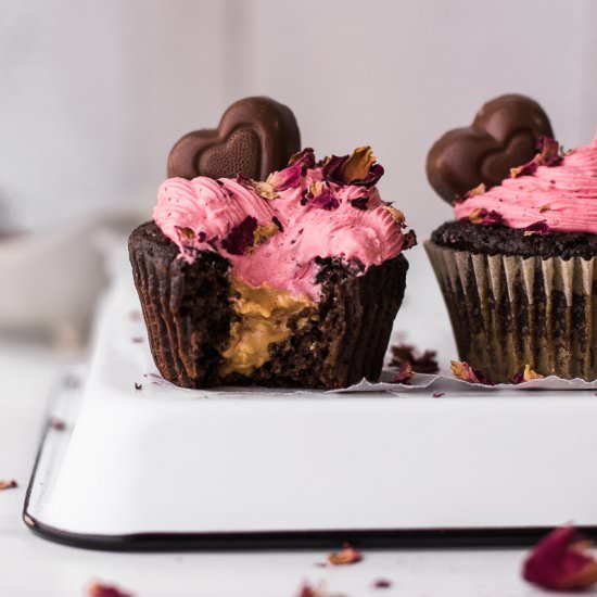 Chocolate Strawberry Cupcakes