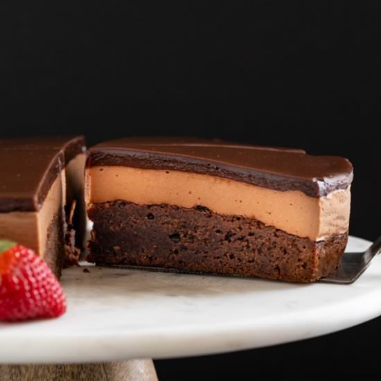 Triple Nutella Mousse Cake