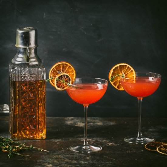 A Fig and Rye Cocktail