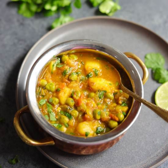 Aloo Matar in Instant Pot