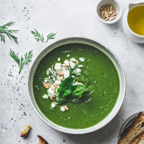 Spanakopita soup