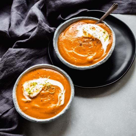 Sous Vide Carrot Ginger Soup