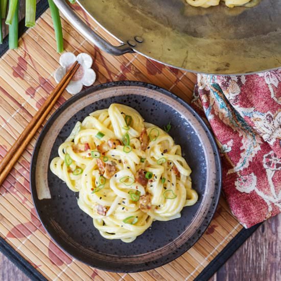 Miso Carbonara Udon