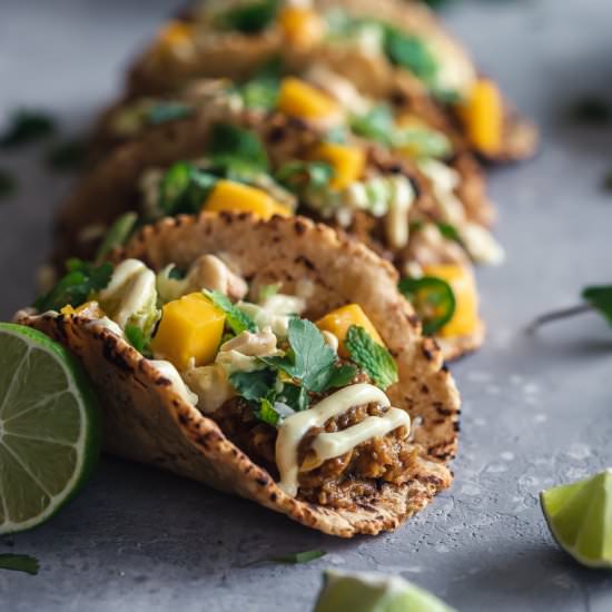 Vegan Thai Curry Tacos