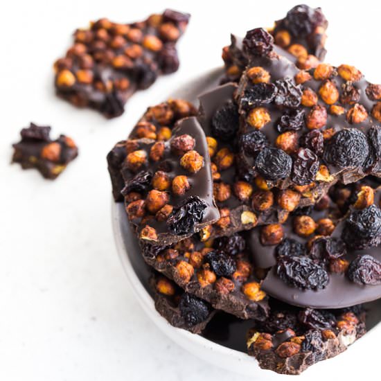 Chocolate Chickpea Bark