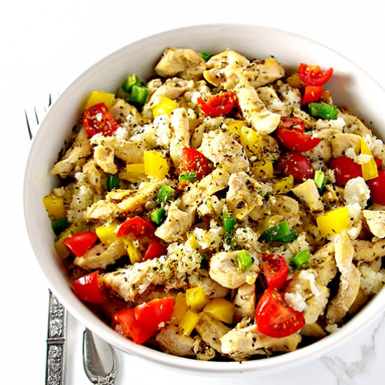 Chicken Cauliflower Rice Bowl