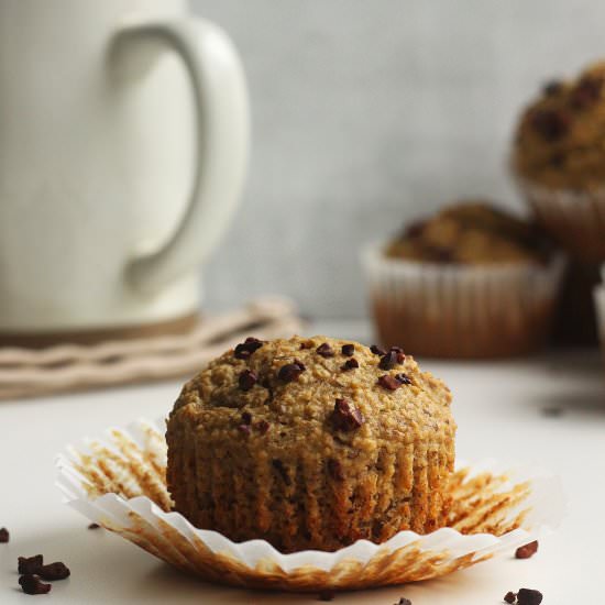 Vegan Banana Coffee Muffins