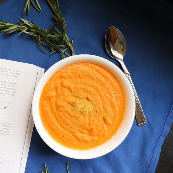 Carrot, Garlic, & Rosemary Soup