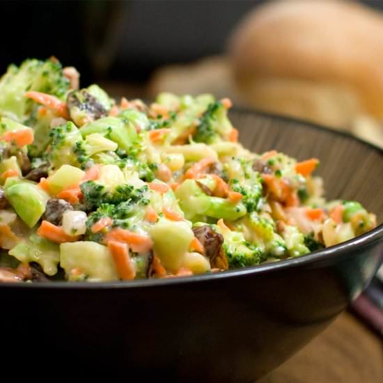 Broccoli Bacon Raisin Salad