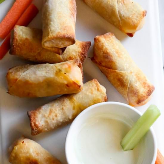 Buffalo Chicken Egg Rolls