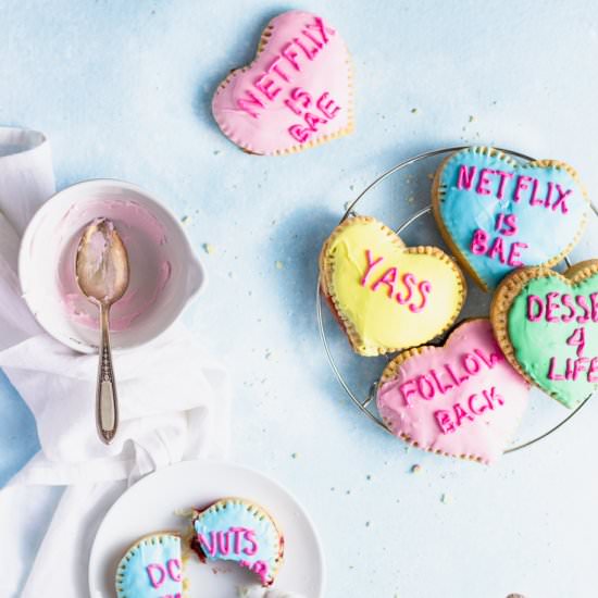 Conversation Heart Pop Tarts