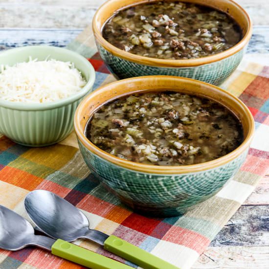 Instant Pot Ground Beef Soup