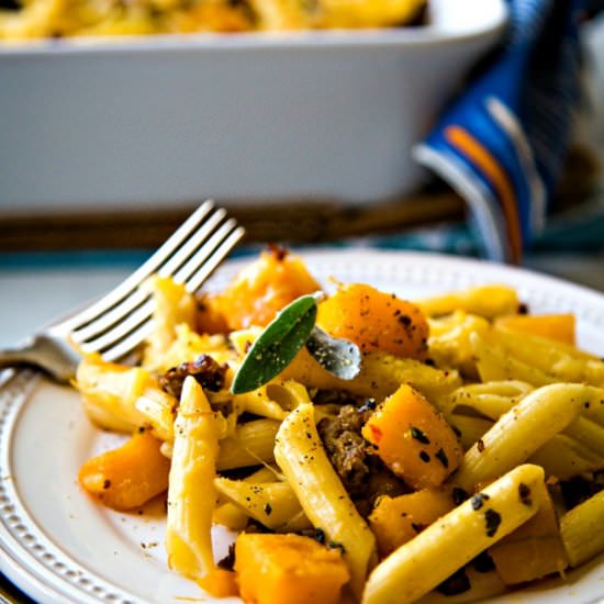 Sausage Butternut Squash Pasta