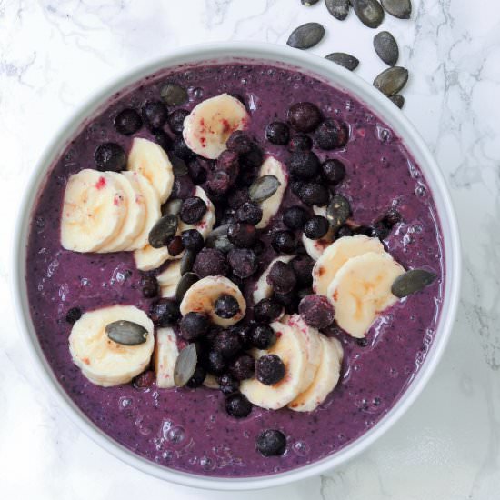 Vegan Blueberry Smoothie