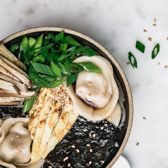 Vegan Korean Rice Cake Soup