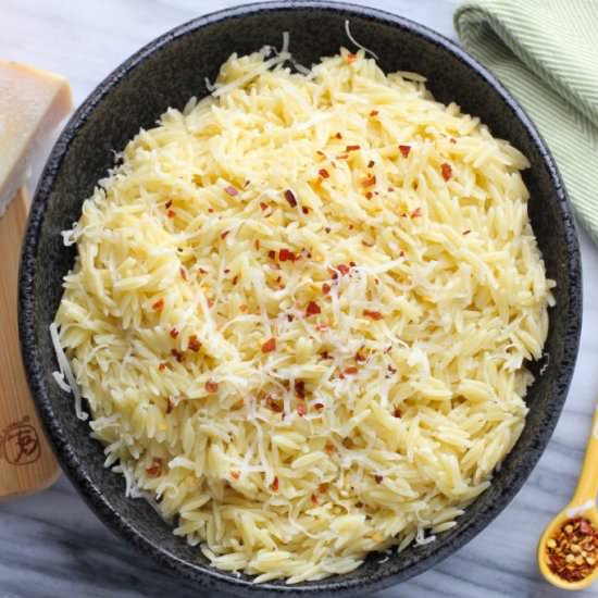 Parmesan Orzo Pasta