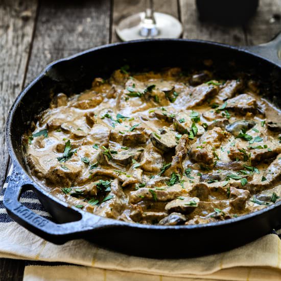 Easy Beef Stroganoff