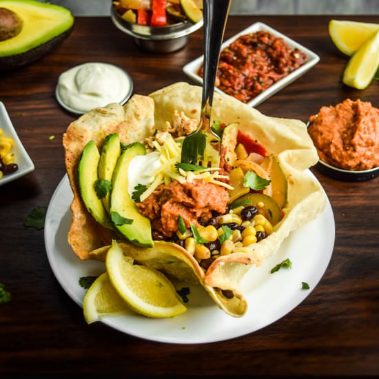 Chipotle Hummus & Veggie Taco Salad