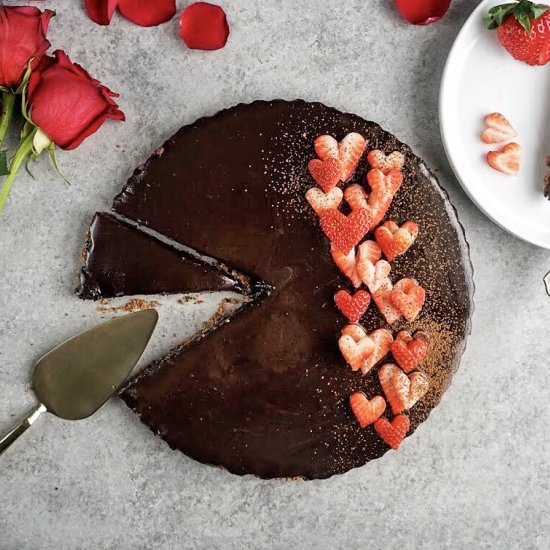 Gluten Free + Vegan Chocolate Tart