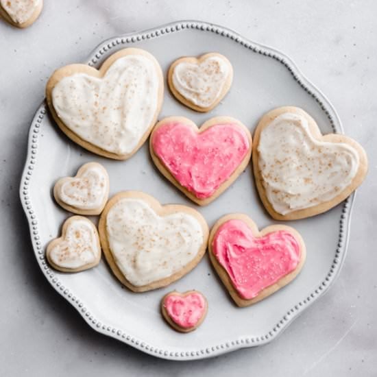 Valentine’s Heart Sugar Cookies