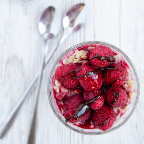 Raspberry Overnight Oats