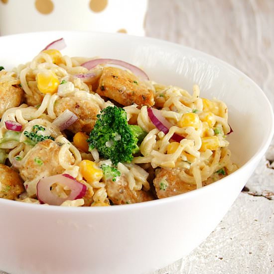 Macaroni Salad With Chicken