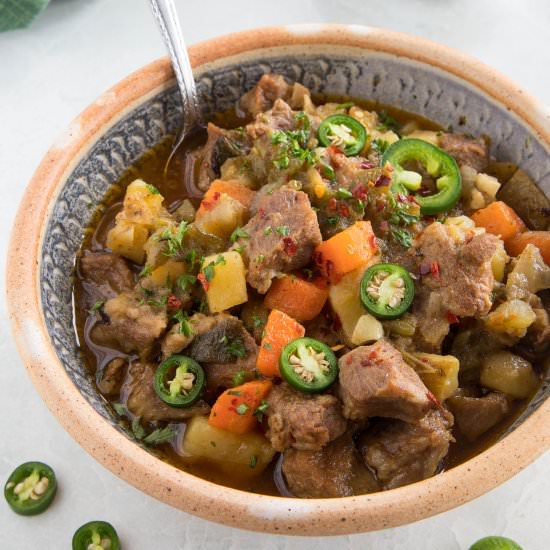 Green Chili Stew with Pork