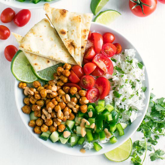 Roasted Chickpea Shawarma Bowls