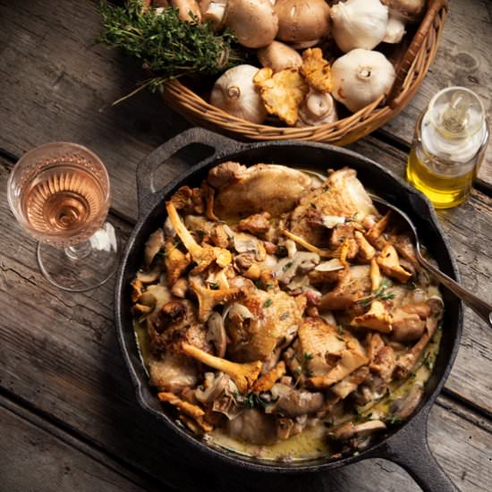 Chicken & Girolle Fricasée